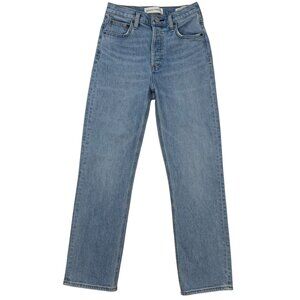 Aritzia Denim Forum Arlo High Rise Straight Jeans 25 Blue